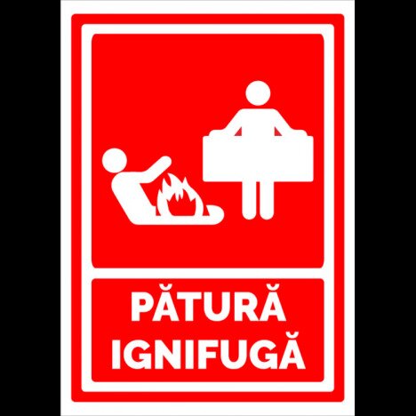 Indicator pentru  patura ignifuga